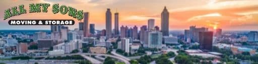 atlanta skyline during sunrise