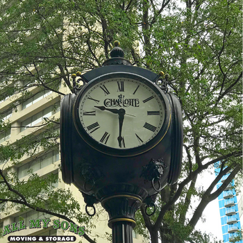 south charlotte city clock