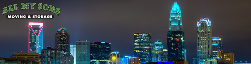 south charlotte skyline at night